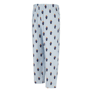 Ralph Lauren - Striped Monogram Shirt and Pants Pajama Set | Light Blue