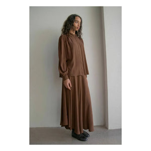 THEAVANT - Jazzdancer Silk Skirt | Coffee