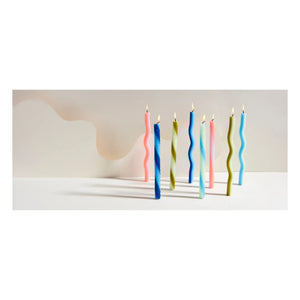 Lex Pott - Wiggle Candles - Set of 2 | Mint Green