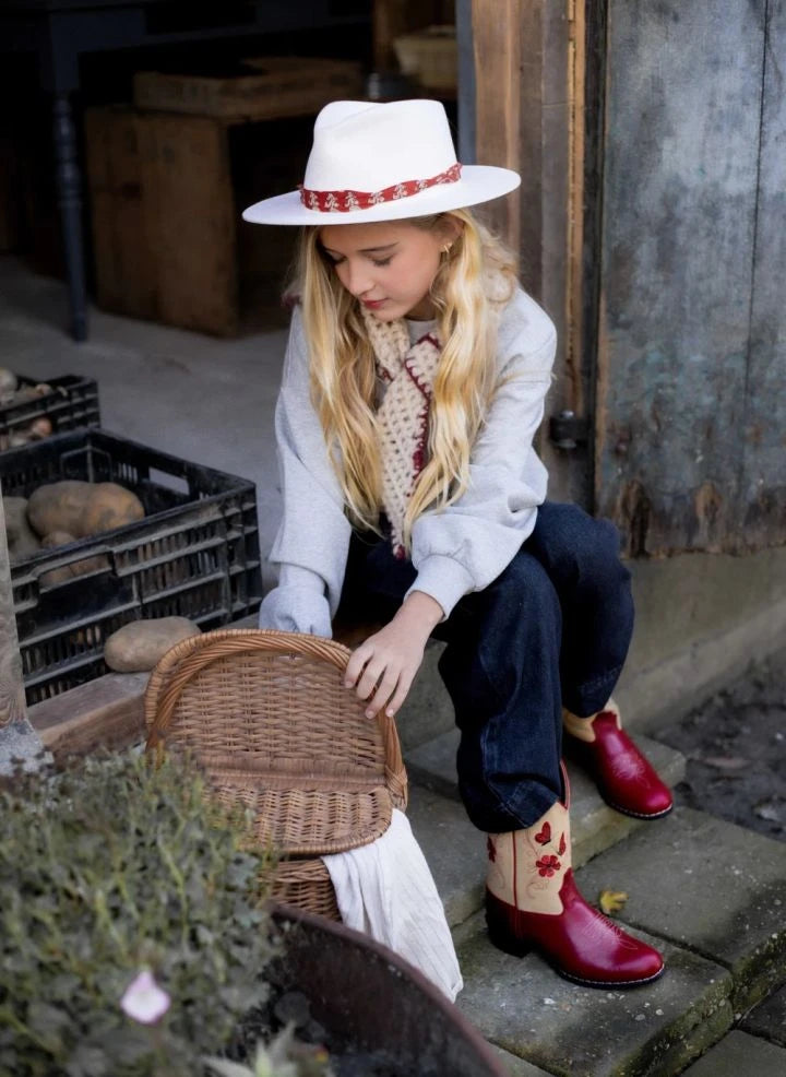Bootstock - Bloom Cowboy Boots | Red