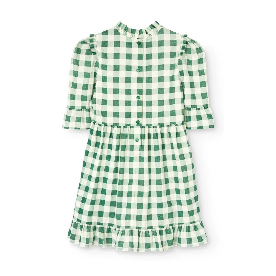 The Animals Observatory - Green Crocodile Patterned Velvet Dress