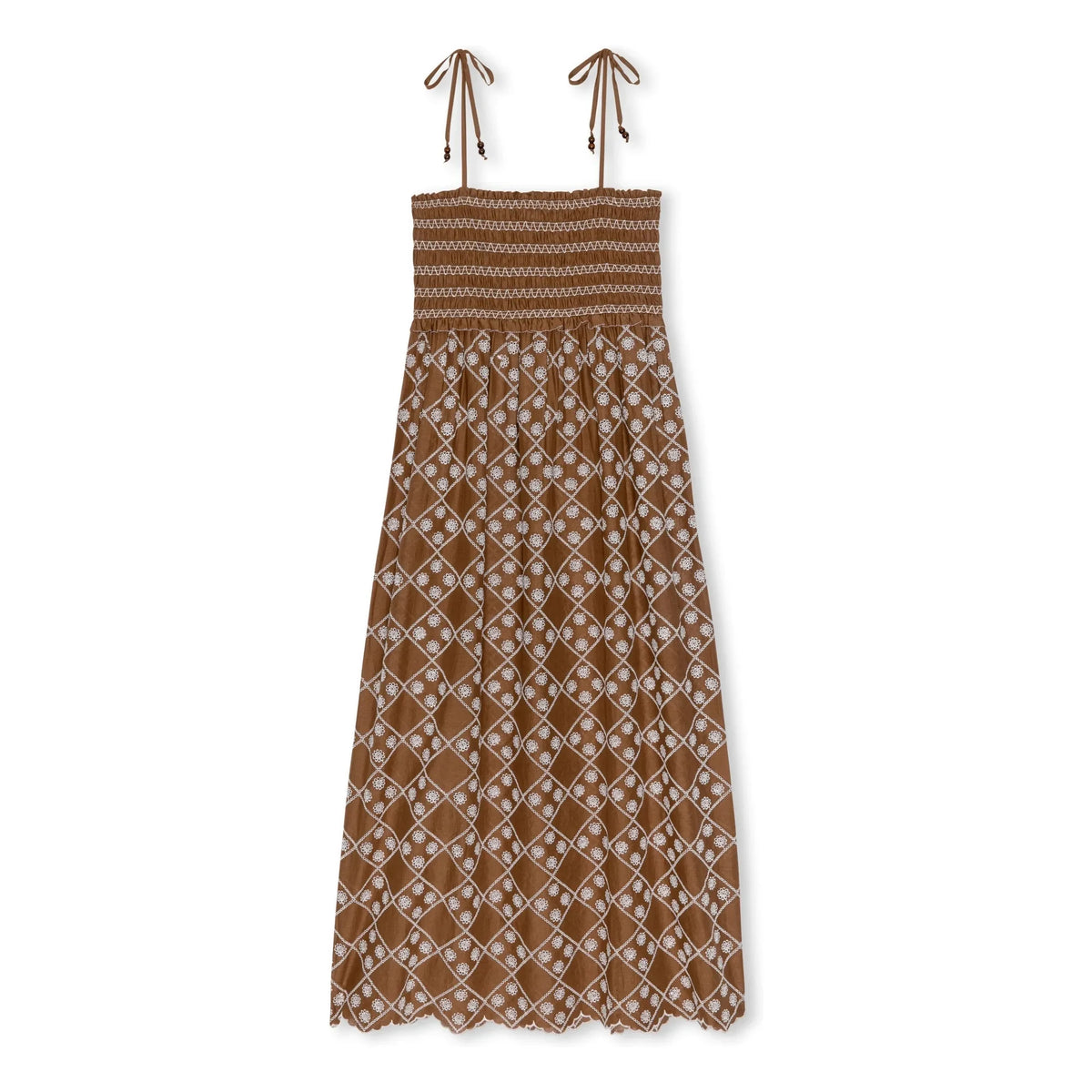 Rails - Becca Cotton Embroidered Dress | Chocolate