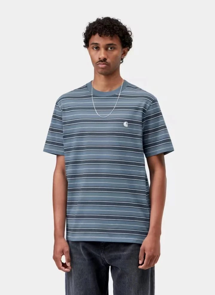 Carhartt WIP - Bronson Striped T-Shirt | Dark Green