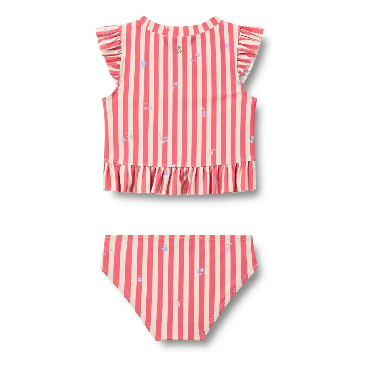 Wheat - Alma Striped Recycled Fibre Swimsuit | Red