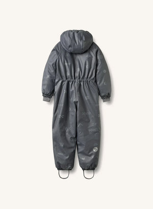 Wheat - Ludo Ski Suit Made from Recycled Fibers | Charcoal Grey