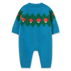 Tinycottons - Wooly Mushroom Overalls | Blue