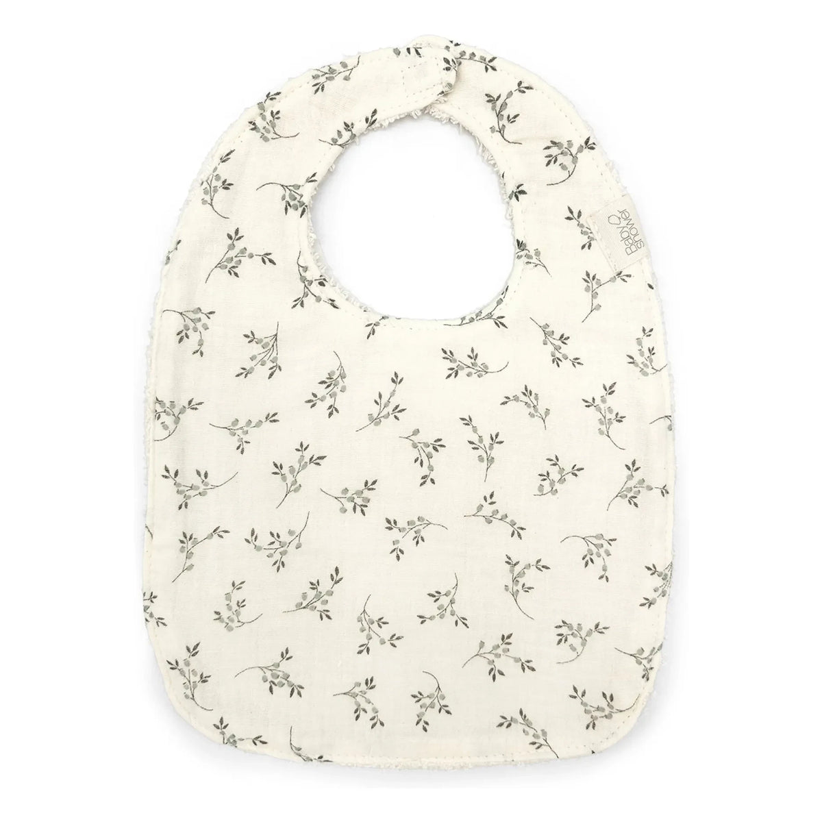 Babyshower - Olive Bloom Bib | Ecru