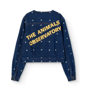 The Animals Observatory - Swift Pois Denim Jacket | Dark Blue
