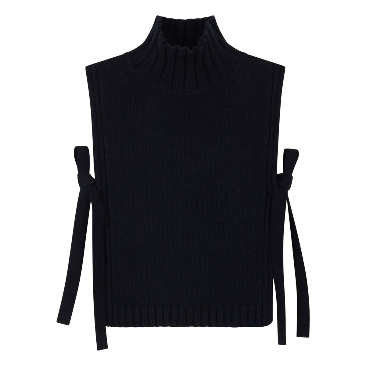 Soeur - Gold Wool Sweater | Navy Blue