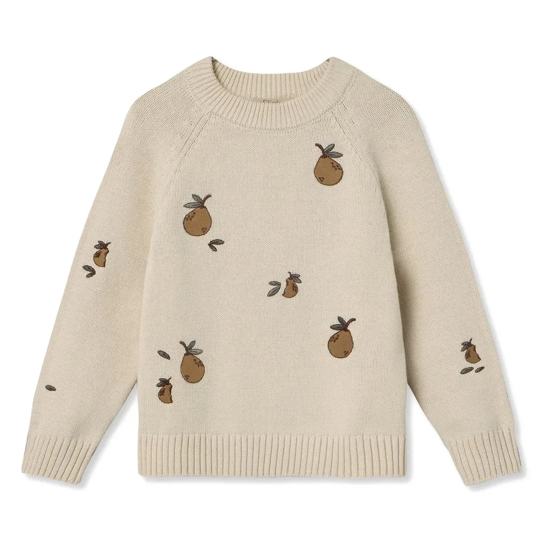 Fliink - Mahdi Poires Organic Cotton Sweater | Ecru