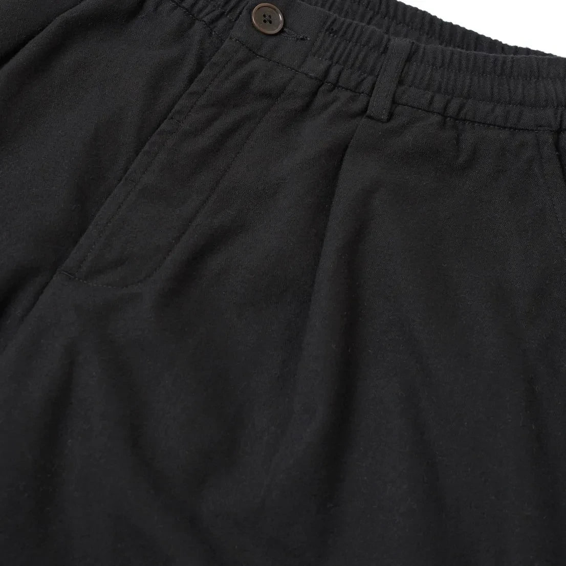 Universal Works - Pleated Cotton Pants | Black
