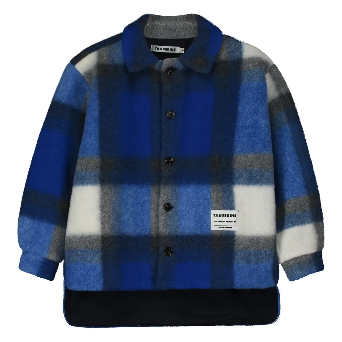 Tangerine - Checked Fleece Jacket