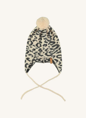 Piupiuchick - Leopard Wool Beanie | Pale Pink