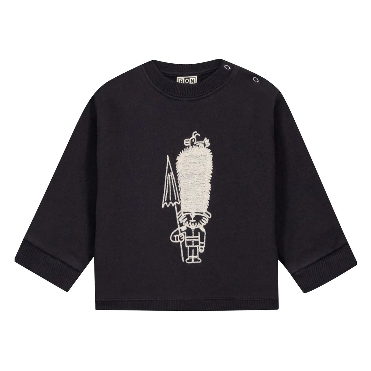 Bonton - Sweat Smily Poodle | Dark slate gray