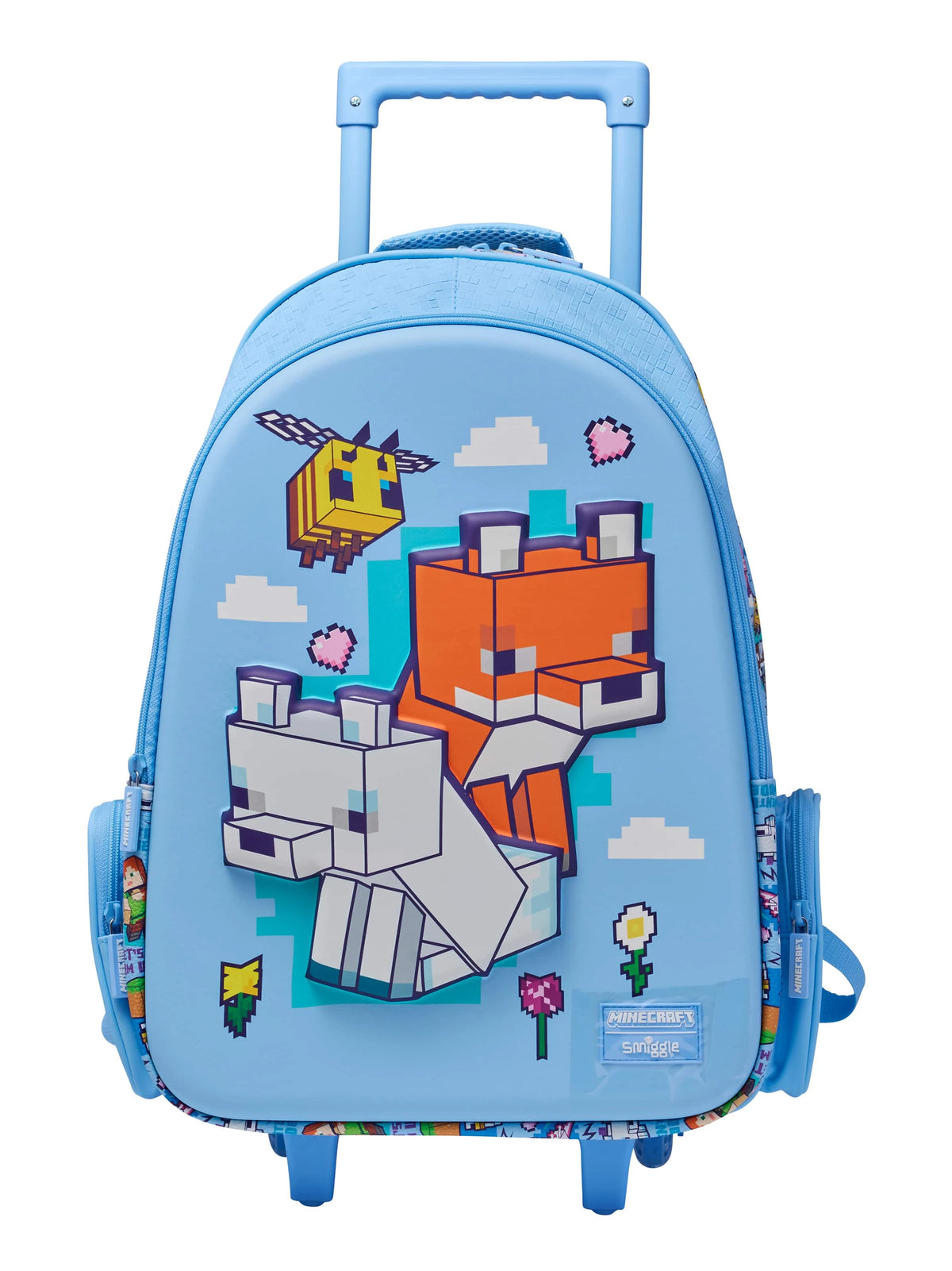Smiggle - Minecraft Light-Up Wheeled Backpack and Trolley Bag