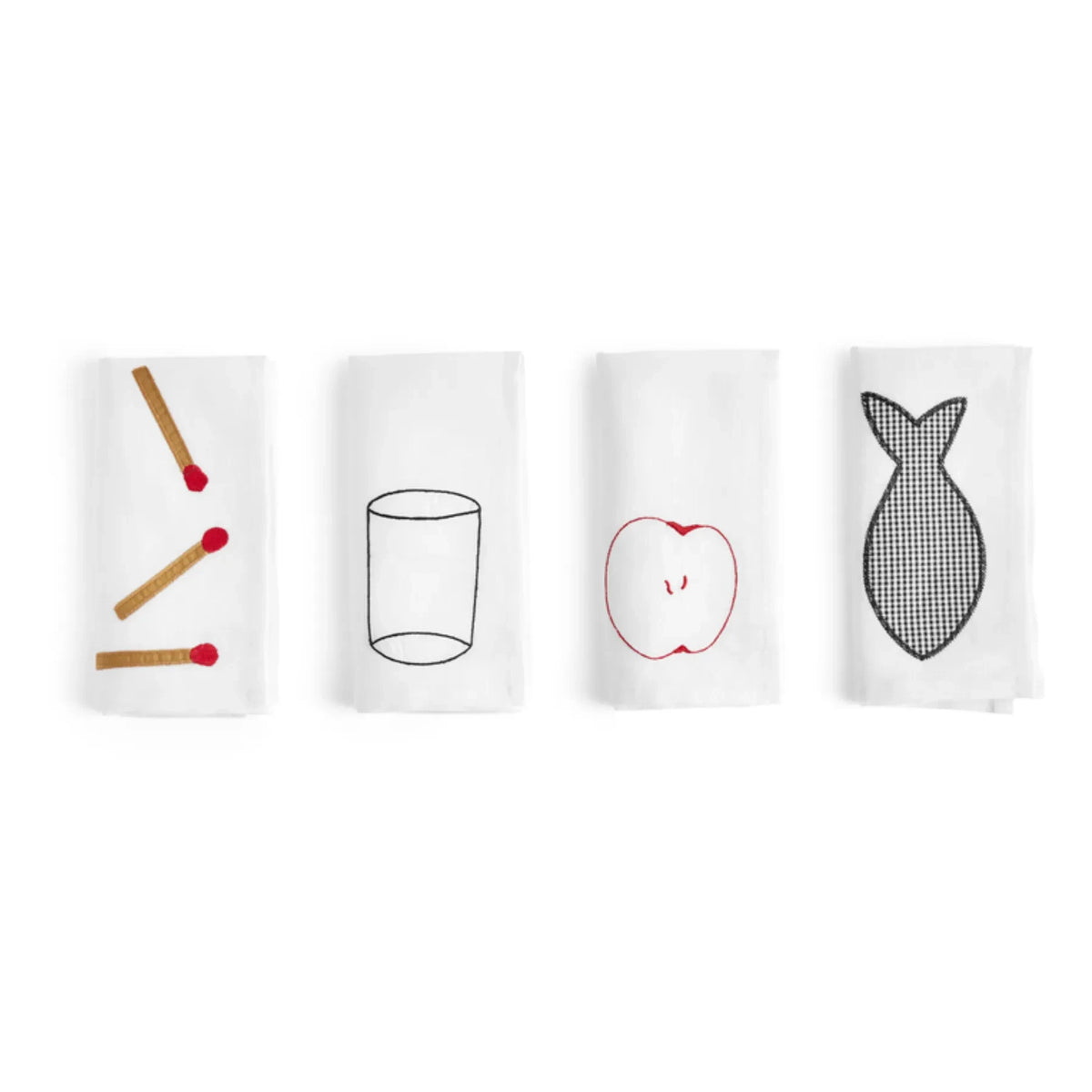 Hay - Dessert Napkins - 4-piece Set | White