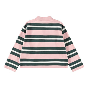 Molo - Striped Polo Mille Organic Cotton | Powder Pink
