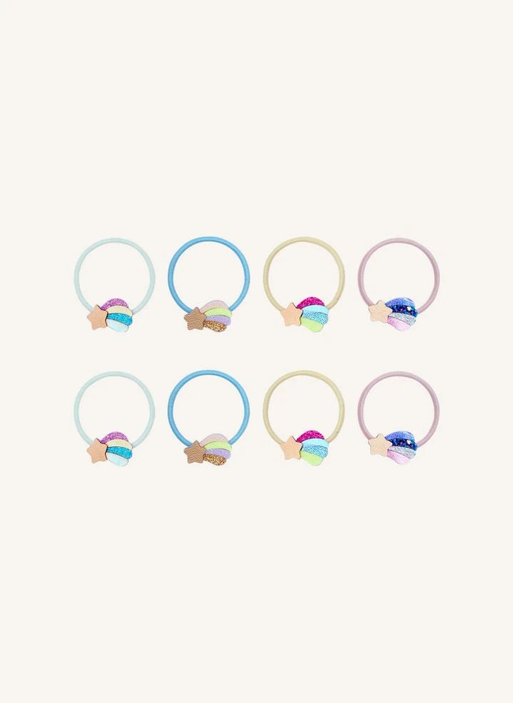 Mimi & Lula - 8-piece Star Hair Clip Set | Blue