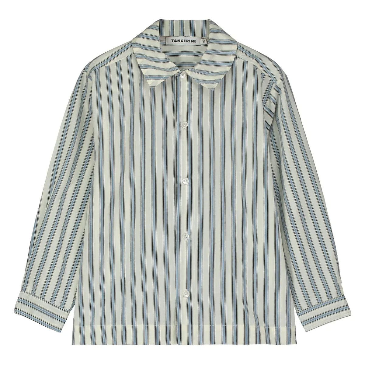 Tangerine - Striped Shirt | Light Blue