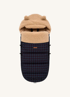 Töastie - Houndstooth Pattern Slippers Made from Recycled Fibers | Navy