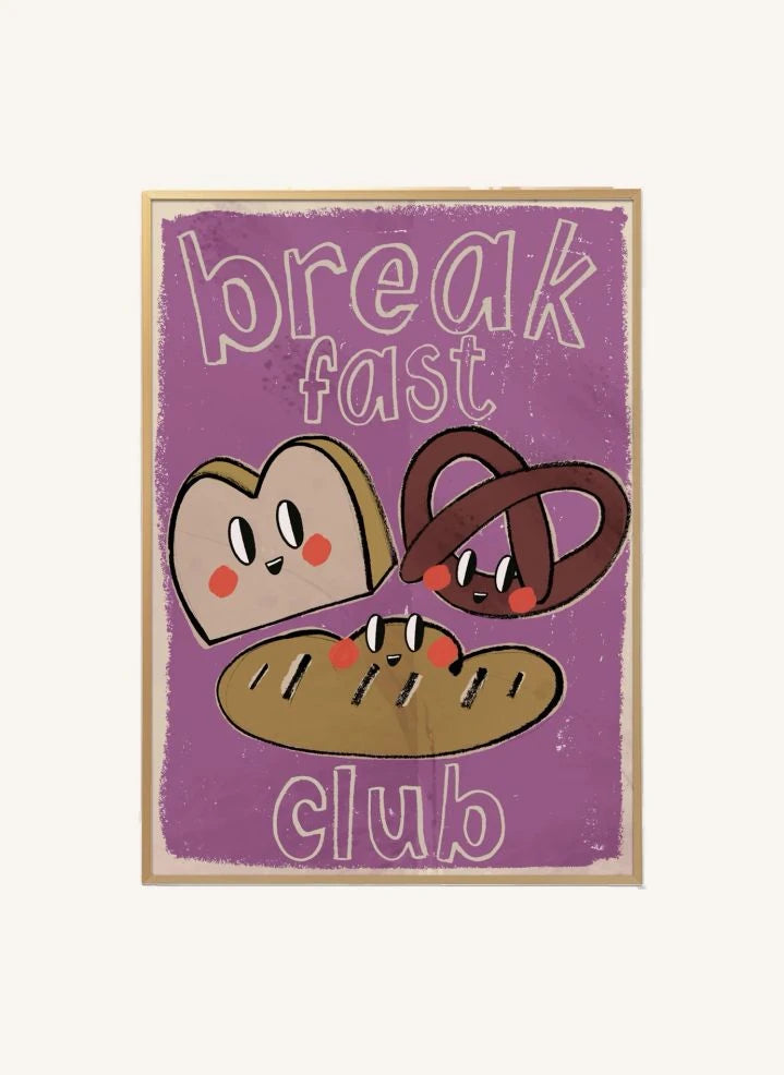 Studio Loco - "The Breakfast Club" Poster | Dusty Pink
