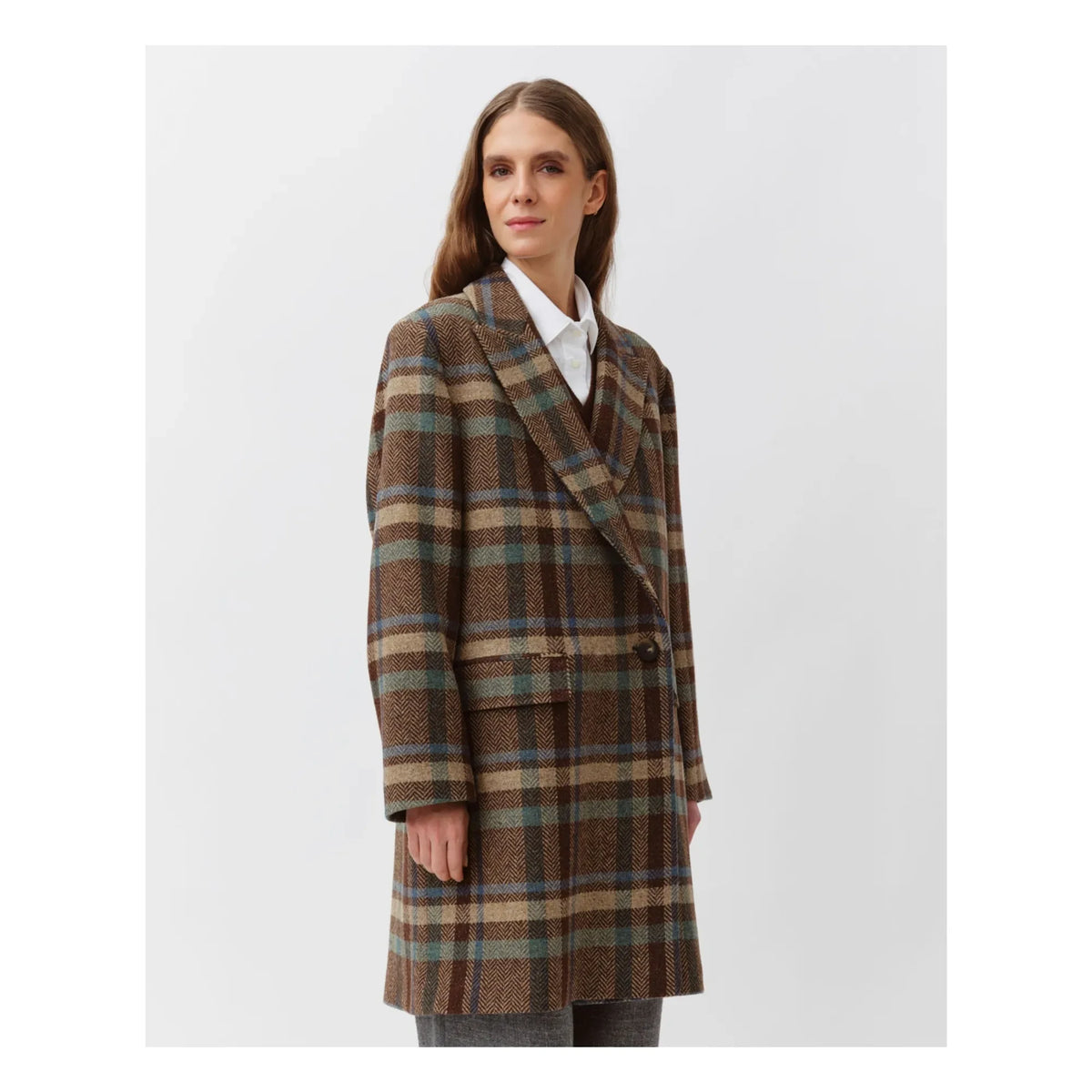 Diega - Mazamo Wool Coat | Chocolate