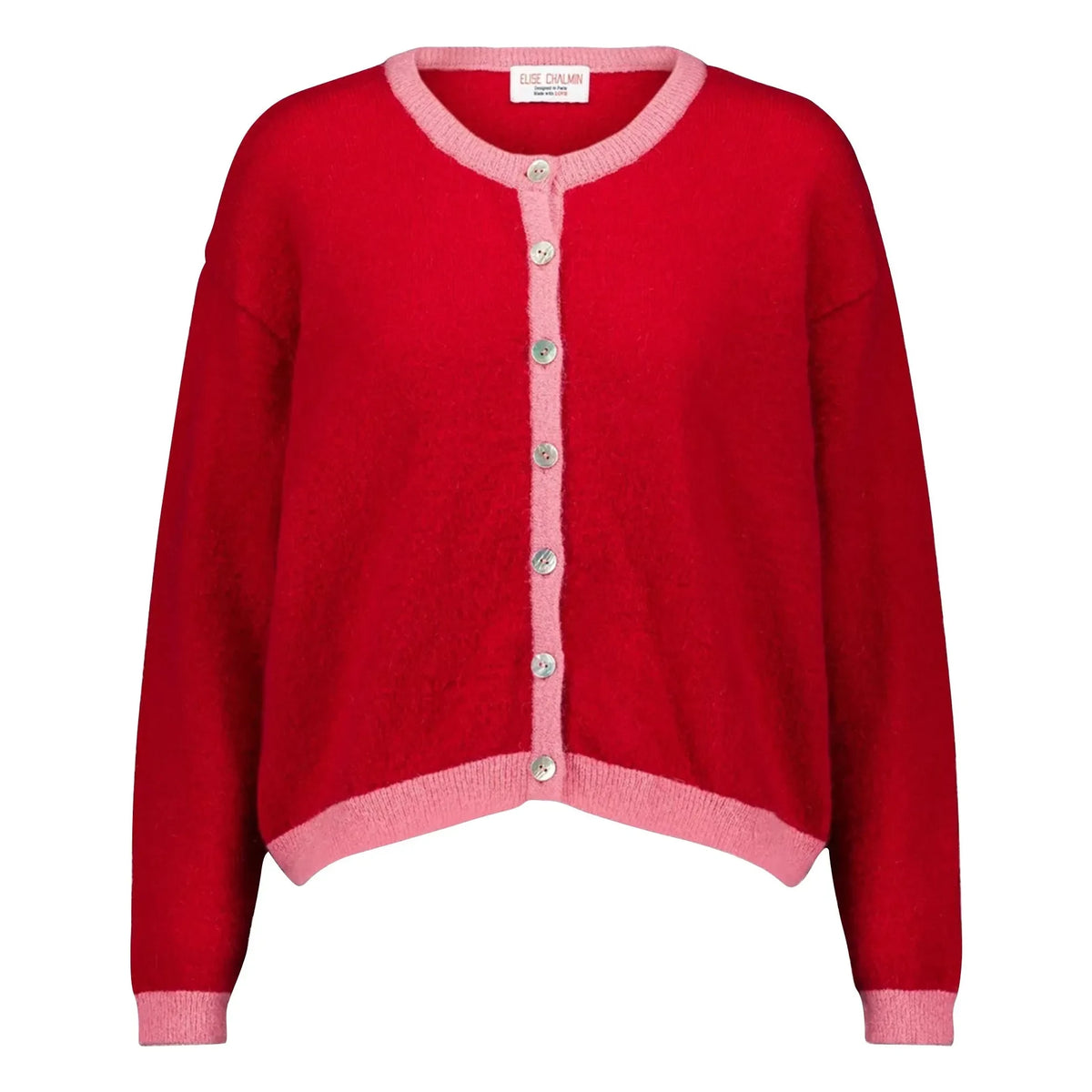 Elise Chalmin - Julia Cardigan | Pink/Red