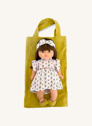 Minikane - Cerise Pommette Doll, Editions Aimable x Minikane | Pommette Poplin