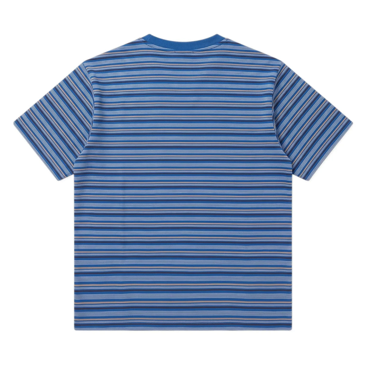 Finger in the nose - Oversize Striped Fleet T-Shirt | Electric Blue