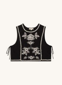 Louise Misha - Soniago Organic Cotton Top | Black