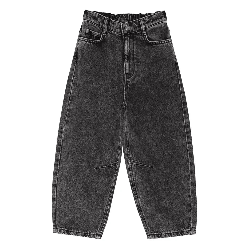 brunobruno nation - Organic Cotton Balloon Jeans | Charcoal Gray