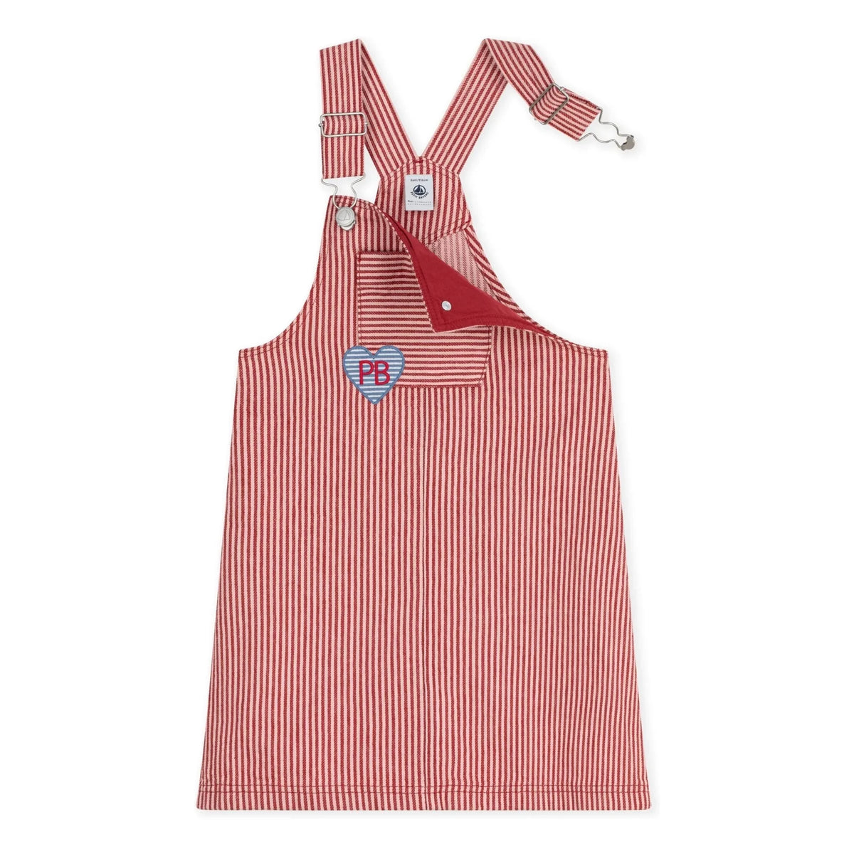 Petit Bateau - Organic Cotton Overall Dress | Pink