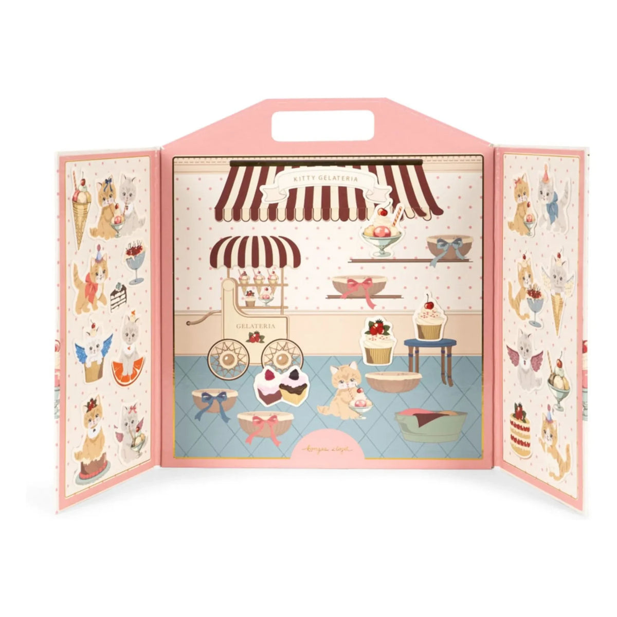 Konges Sløjd - Kitty Sticker Book | Pink