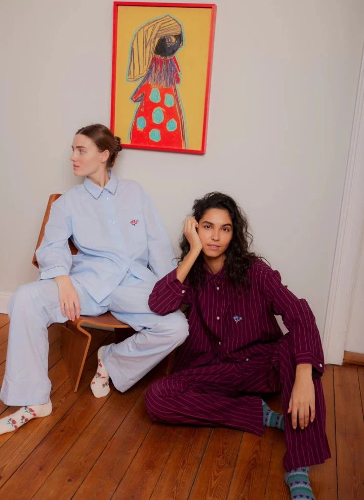 Becksöndergaard - Scallop Flotile Pajama Top | Blue