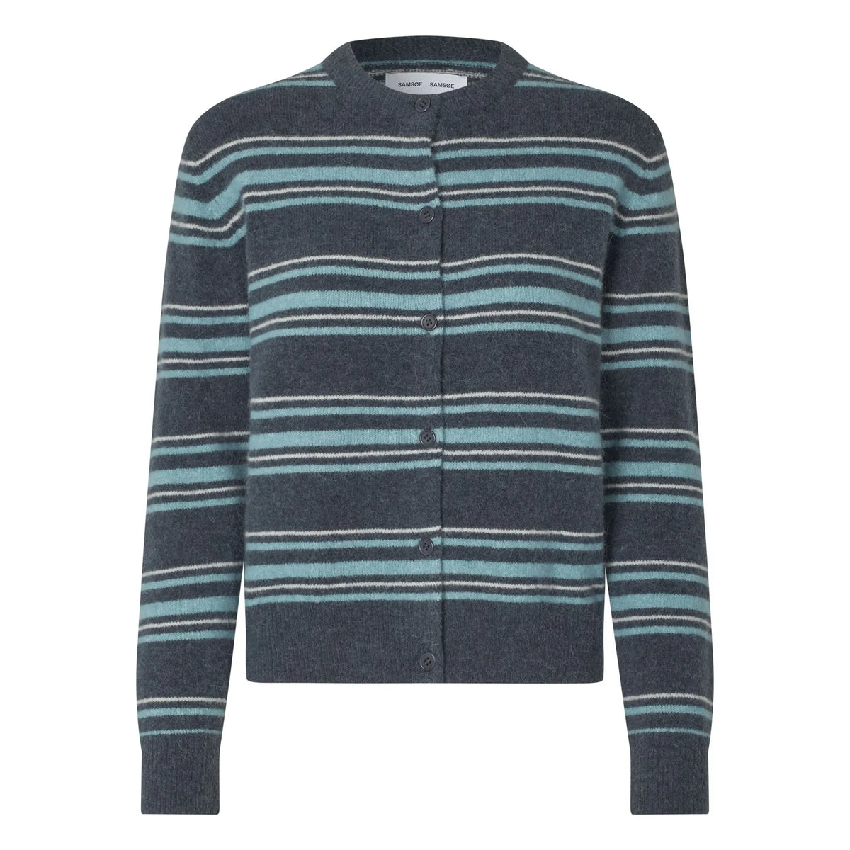 Samsoe Samsoe - Nor Laine Striped Cardigan | Blue