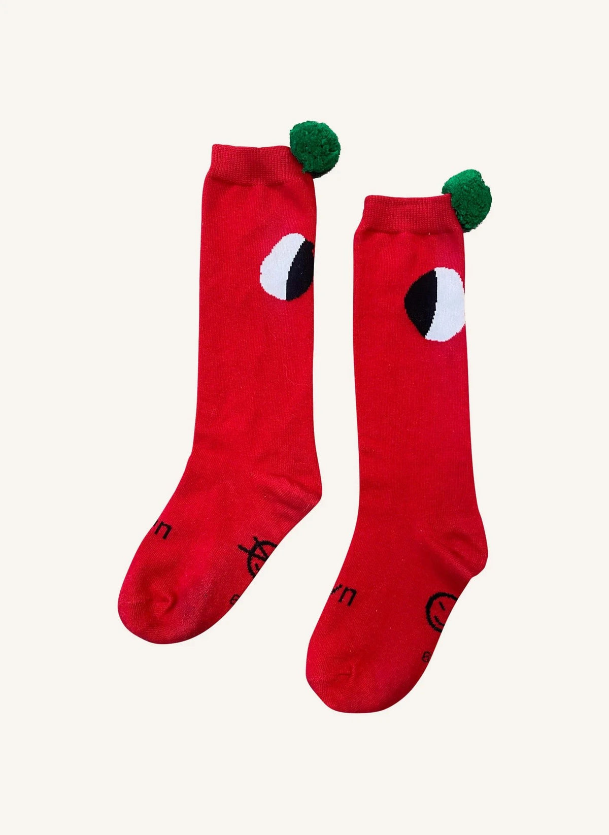 Wynken - Pom-Pom Socks | Red