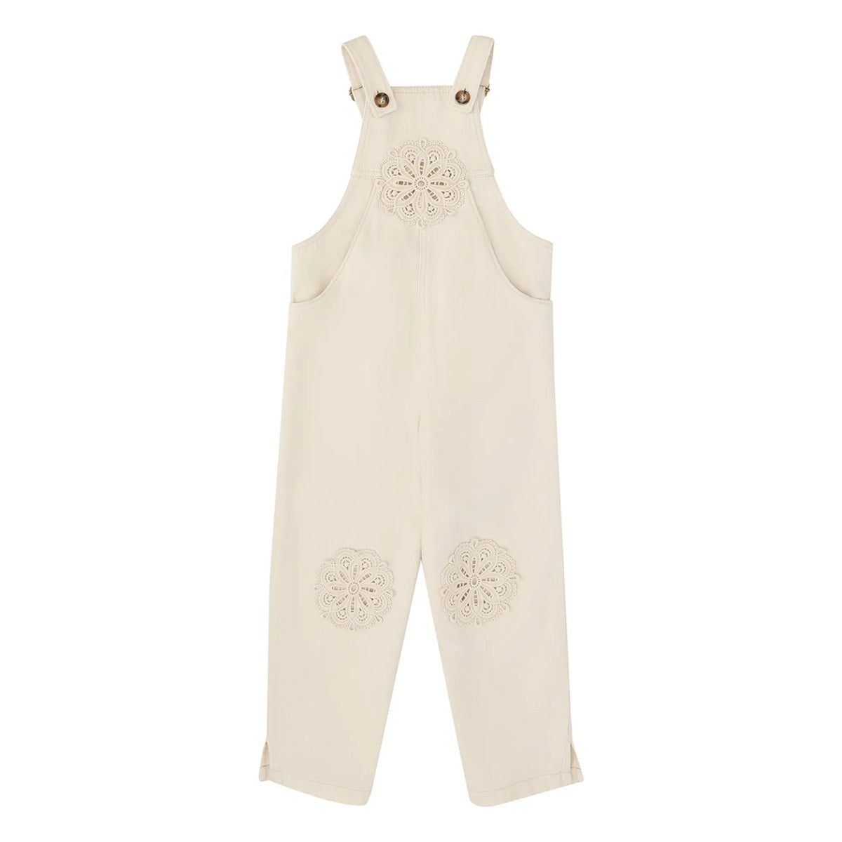 Zimmermann - Organic Cotton Embroidered Overalls | Ecru