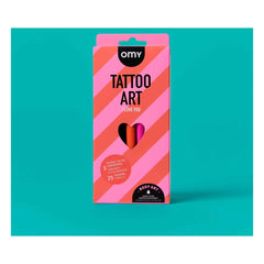 Omy - Felt Pens and Stencils for I Love You Temporary Tattoos | Pink