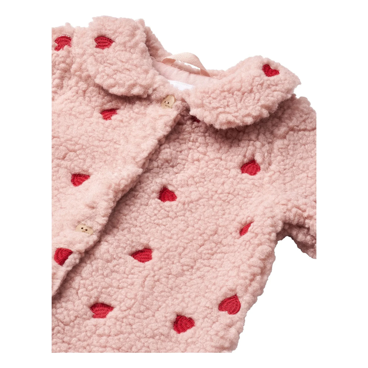 Molo - Polar overall Udella collar Hearts | Powder pink