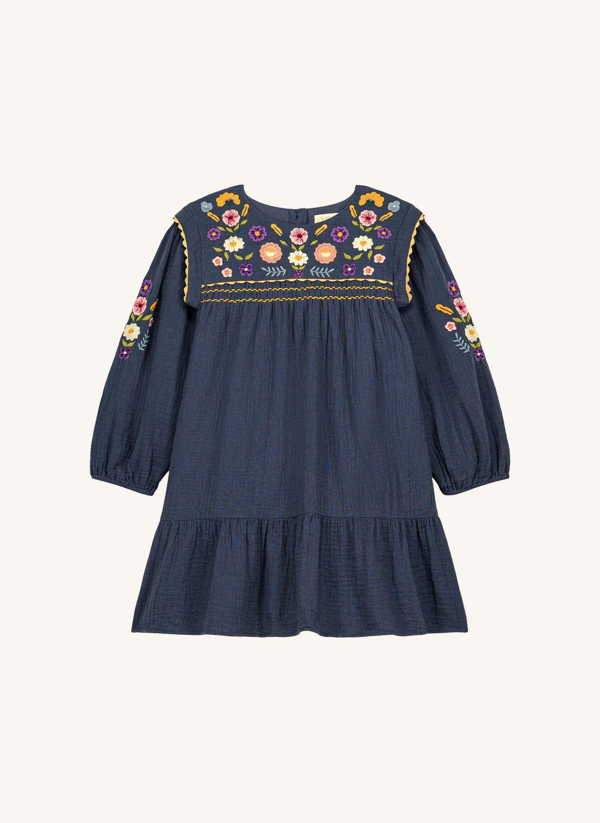 Louise Misha - Isatys organic cotton dress | Midnight blue