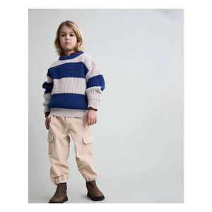 Búho - Soft Velours Organic Cotton Cargo Pants | Sand