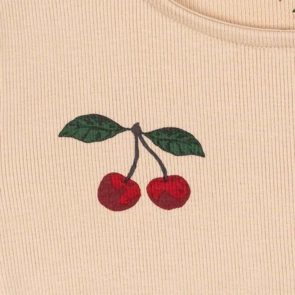 Konges Sløjd - Ella Organic Cotton Cherry T-Shirt | Light Pink