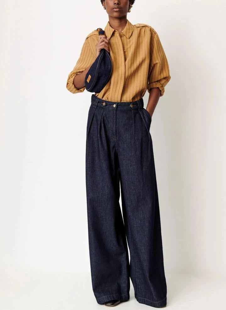 Sessùn - Dievo organic cotton shirt | Orange