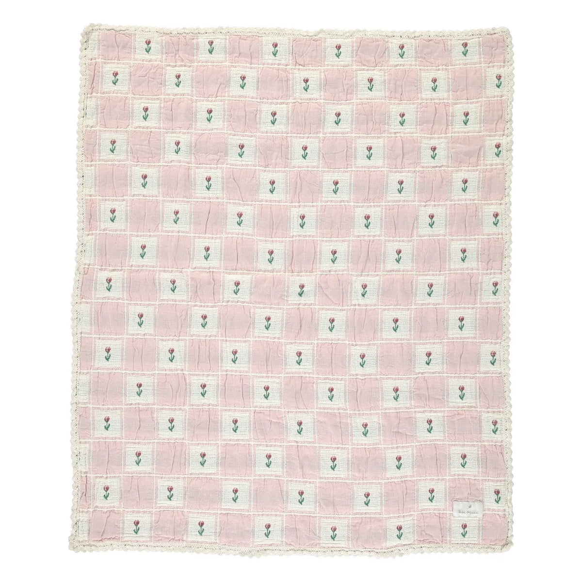 Bebe Organic - Bella Fleurie Organic Cotton Blanket | Pink