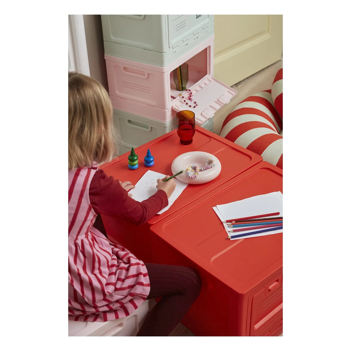 Studio About - Stackable Storage Box | Pink