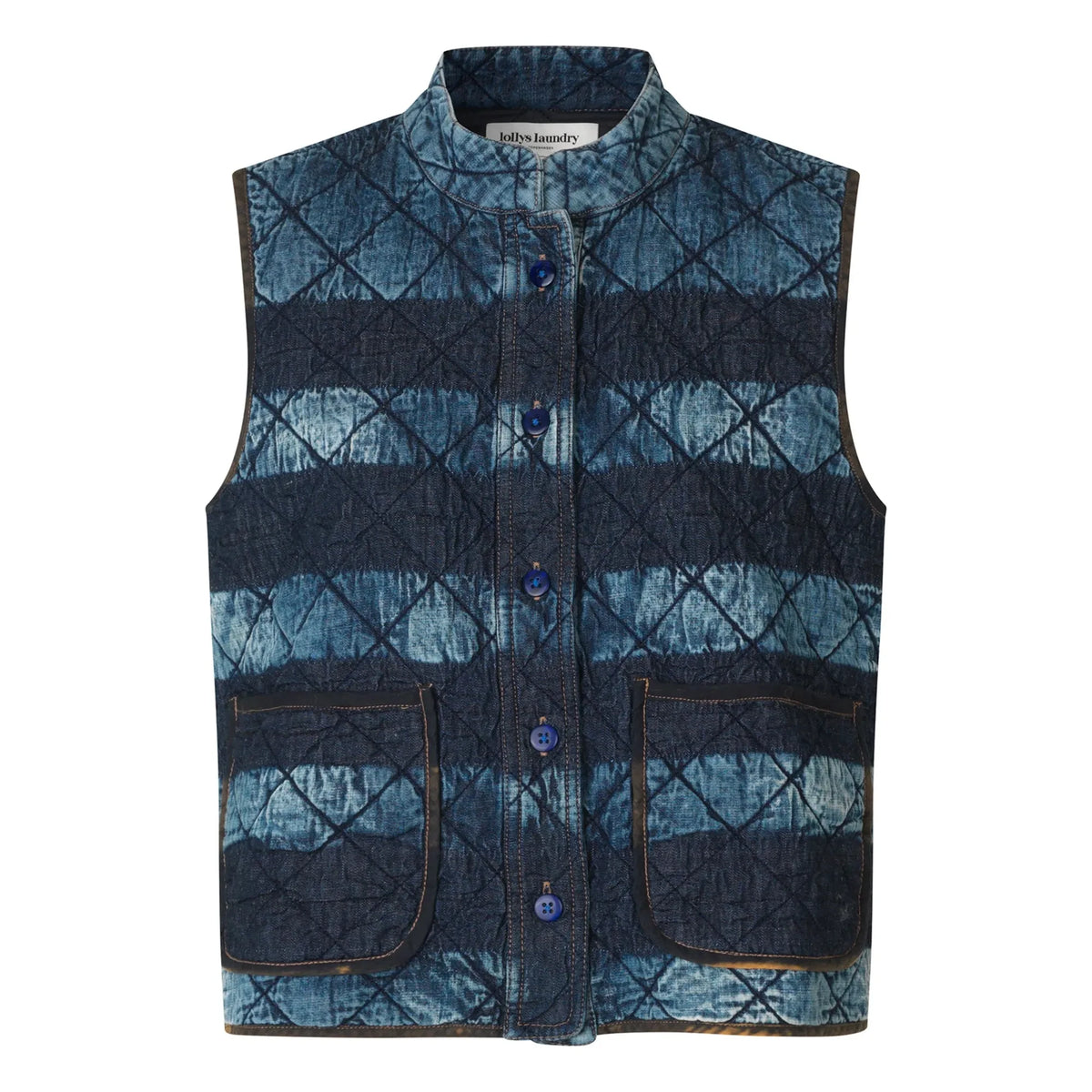 Lollys Laundry - Cairo Sleeveless Quilted Vest | Blue
