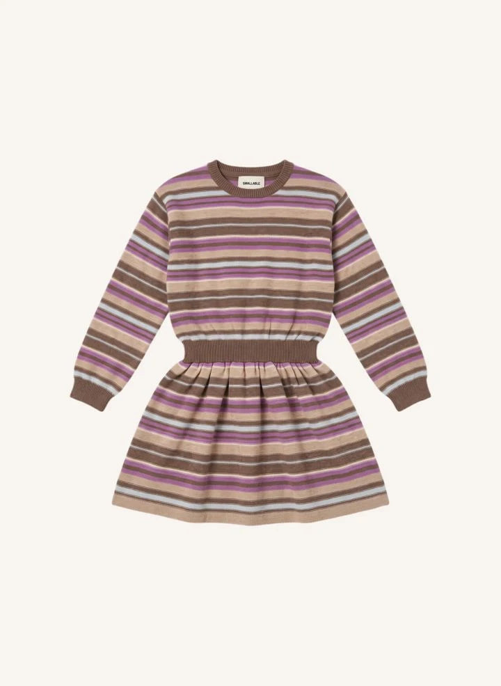 Smallable Kid - Lya Striped Wool Dress | Pink