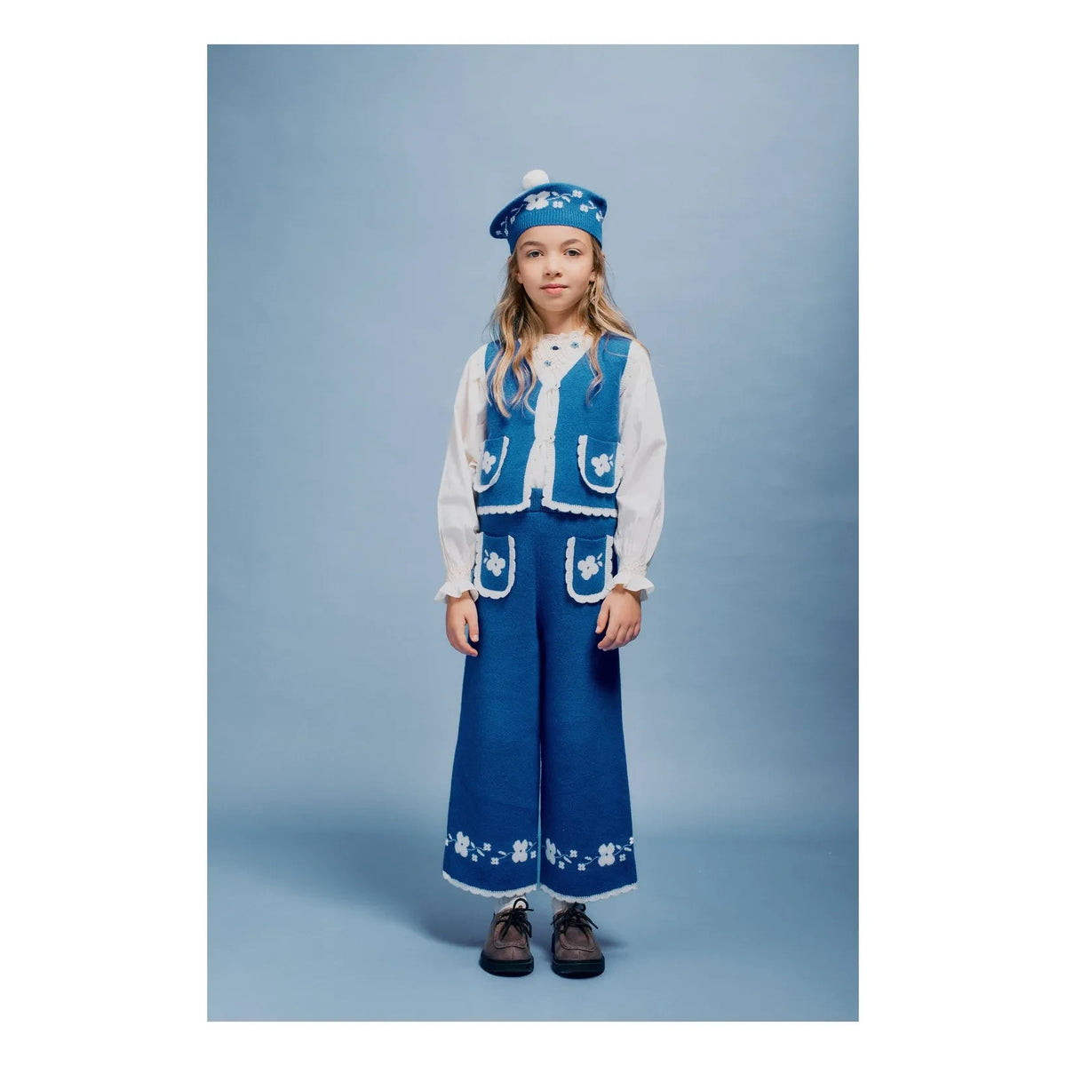 Bebe Organic - Cosette Wool Knit Pants | Blue