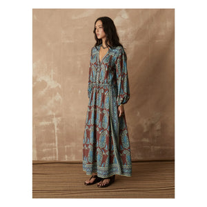 Boteh - Calico Cotton Smock Dress | Chocolate