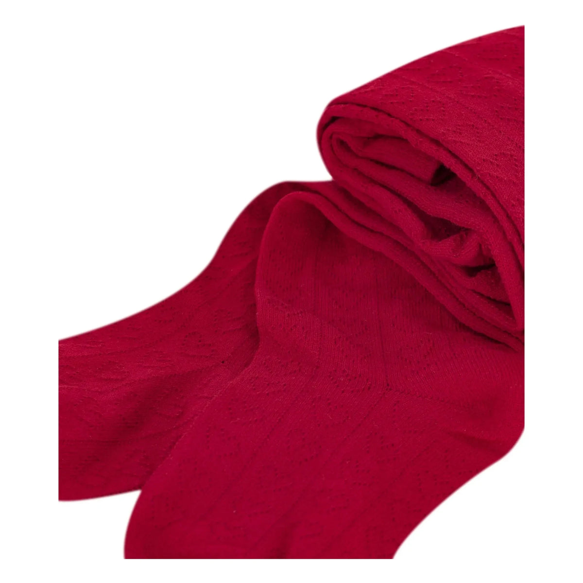 Petit Bateau - Organic Cotton Plain Tights | Red